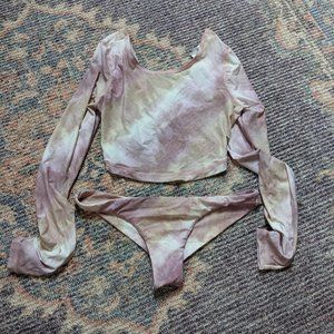 billabong rashguard bikini set